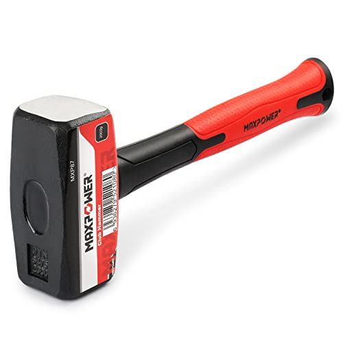 MAXPOWER 4lb Club Hammer, Mini Sledge Hammer with 9-inch