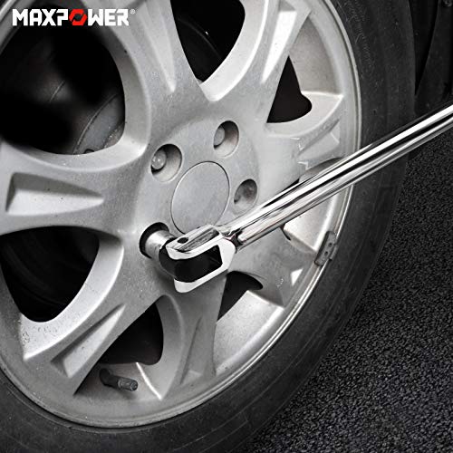 MAXPOWER Heavy Duty 3/4 Drive Breaker Bar 24-inch with Flex Handle