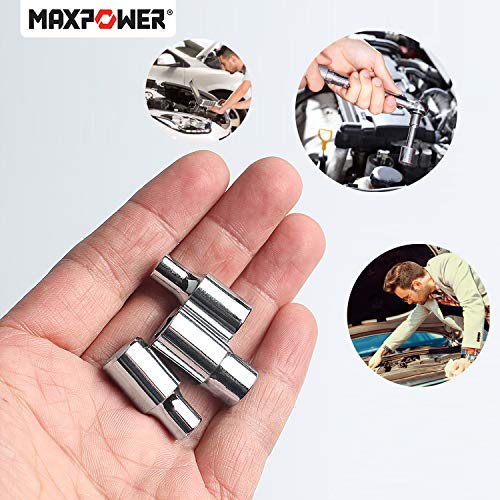 MAXPOWER 1/4-Inch Drive Star Socket Set, Female Torx Socket Set, 7 Pieces, Cr-V, E4-E11