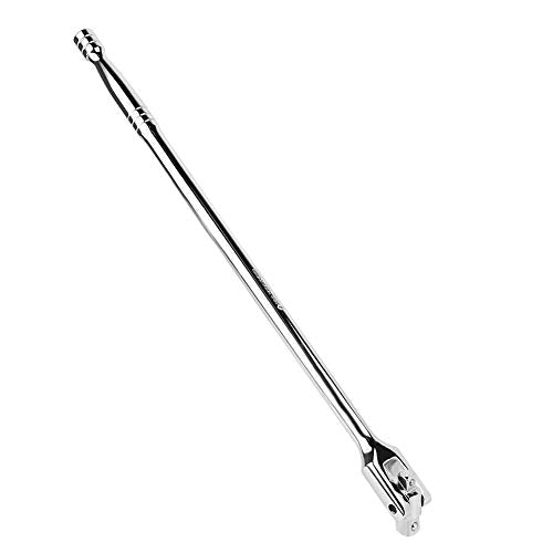 MAXPOWER 18-Inch Breaker Bar 1/2-Inch and 3/8-Inch Drive Dual-drive Flex Handle Chrome-plated drvie