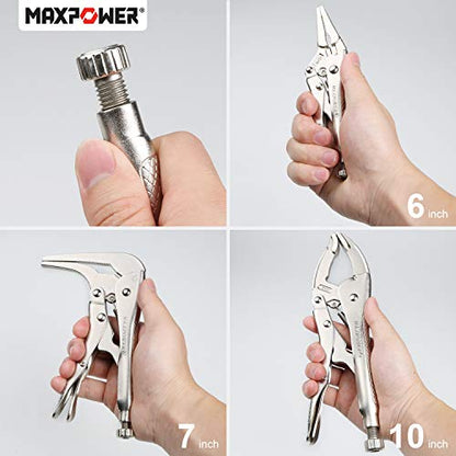 MAXPOWER 3 Piece Locking Pliers Set