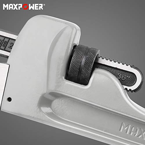 Buy AXPOWER 14-Inch Pipe Wrench, 40% Lighter Aluinu Plubing Wrench