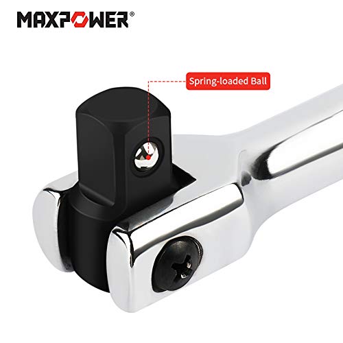 MAXPOWER 24-Inch Breaker Bar 1/2-Inch Drive Flex Handle