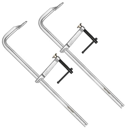 MAXPOWER F Clamp 20 inch, Heavy Duty Welding Clamps, Max Open 20-inch, Throat depth 4-3/4 inch, Pack of 2
