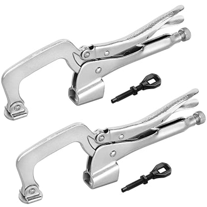 MAXPOWER Bench Clamp 11-inch, Welding Table Mount Locking C-Clamps, Pack of 2