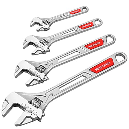 MAXPOWER 4Pcs Adjustable Wrench set