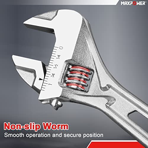 MAXPOWER 4Pcs Adjustable Wrench set