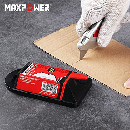 MAXPOWER 200-pieces Utility Knife Blades SK5 Steel